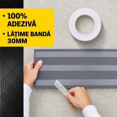 Banda de montare universala tip gel Scotch 3M, transparenta, 30 mm x 3 m, 1 rola/pachet